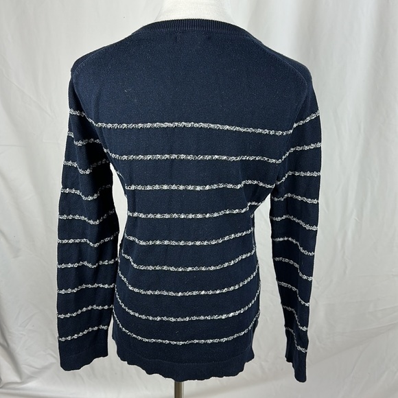 Timmy Hilfiger Nautical Long Sleeve Crew Neck Striped Sweater - Picture 5 of 8